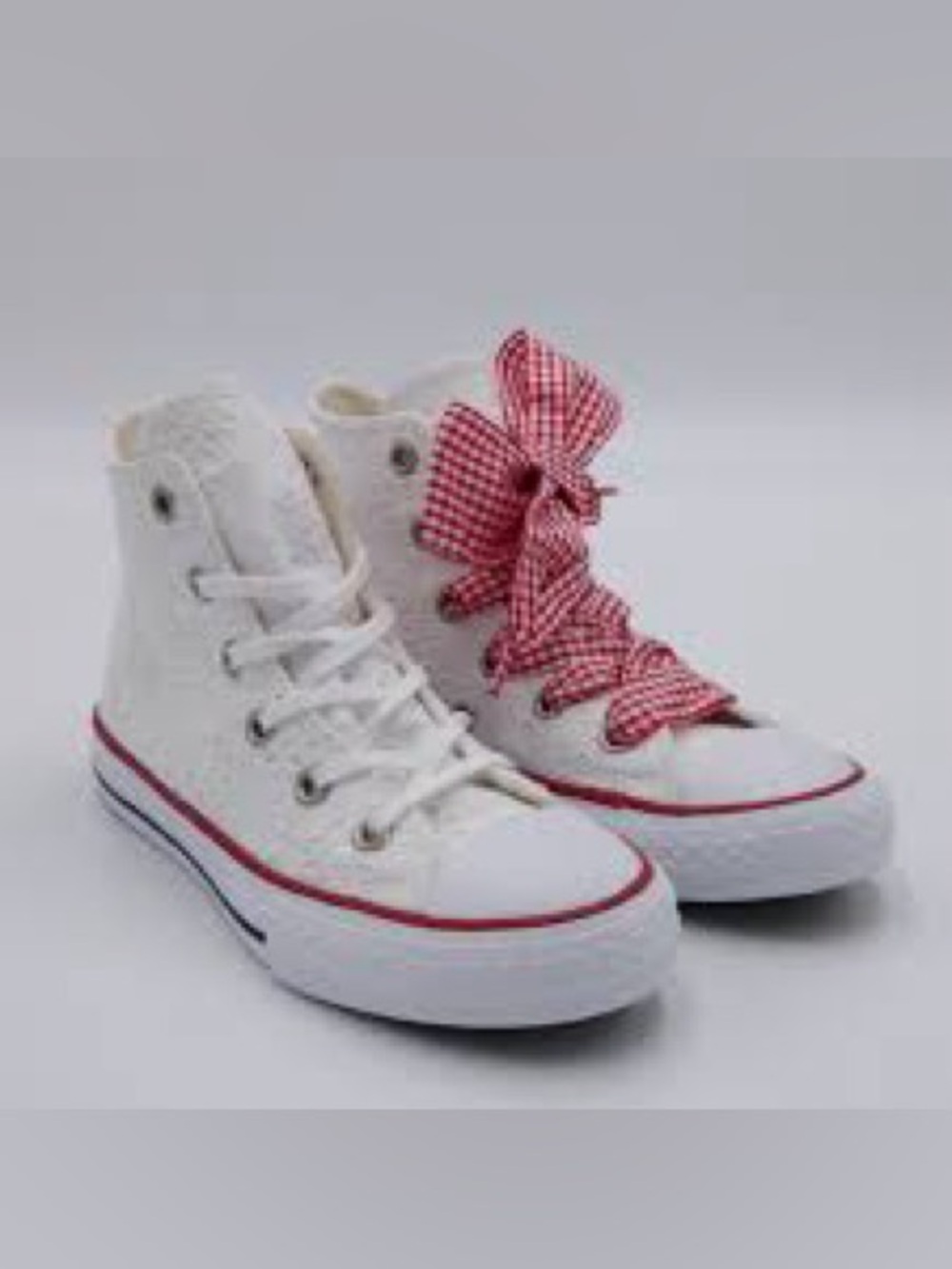 Converse Eyelet Gingham High Top Sneakers